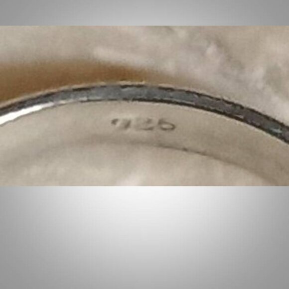 AUTHENTIC Mohave Green Turquoise sterling silver Ring sz 6 02 - Picture 7 of 7